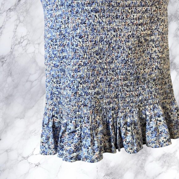 Abercrombie and Fitch Mini Dress in Blue Ditsy Floral - Picture 8 of 11